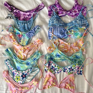 Traje de Baño de Diseñador de Lujo con Cordones Ajustables, Traje de Baño Reciclado de Doble Cara, Bikini de Nailon de Alta Calidad para Mujer - Product Image 3