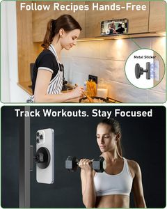 Soporte Magnético para Teléfono de Gimnasio, Imán Potente 360 °   Rotación para Cintas de Correr, Carritos de Golf, Motocicletas, Yates y Equipos de Fitness - Product Image 3