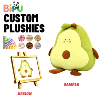 Prix d'usine Coussin en peluche personnalisé géant en forme d'avocat, jouet en coton PP, grande poupée animal en peluche pour dormir
