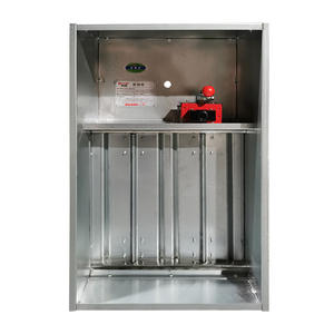 Vanne d'évacuation de fumée en acier galvanisé multi-plaques carrée, vente en gros du fabricant, pour hôpital, école, escalier, CVC - Product Image 1