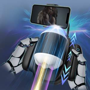 Libo小型バックパック飛行機カップハンドル伸縮振動付き男性用充電自慰行為者安全大人用 - Product Image 1