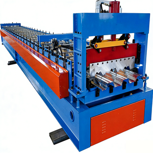<span class=keywords><strong>Machine</strong></span> voor het maken van gegalvaniseerde plaatvloeren, metaaldakbedekking, rolvorming, gesloten type, logistiek park vloerdek rolvormmachine - Product Image 1