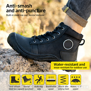 Stivali di Sicurezza Personalizzati con Punta in Acciaio, Antiurto e Antiperforazione, Scarpe da Lavoro alla Moda per il Commercio Transfrontaliero - Product Image 3