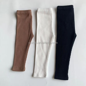 <span class=keywords><strong>Leggings</strong></span> per neonato e ragazza pantaloni autunnali per bebè tinta unita comodi capispalla pantaloni per bambini <span class=keywords><strong>leggings</strong></span> elastici per bambini alla moda - Product Image 3