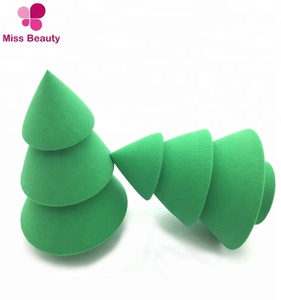 Beauté De Marque Privée Cosmétique Originale Sans Latex Arbre De Noël et <span class=keywords><strong>Bonhomme</strong></span> De Neige Forme Maquillage Éponge Mélangeur - Product Image 3