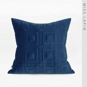 Descente Miss <span class=keywords><strong>Lapin</strong></span> — housse de coussin carrée, housses d'oreiller ajourées, broderie, nouveau Design, vert ou bleu - Product Image 4