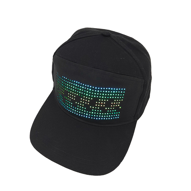 Wholesale New LED Display USB Rechargeable Bluetooth Speaker Snapback Cap DIY Party Hat and Headlamp Performance Style