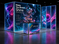 Boîte lumineuse graphique SEG à installation sans outil, rétroéclairée par LED, autoportante, modulaire, extensible, en PVC, équipement publicitaire