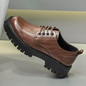 Zapatos Elevadores para Hombre 2026, Zapatillas Casuales de Cuero con Aumento de Altura de 6 cm, Suela Gruesa, Impermeables, Negras, de Moda - Product Image 4