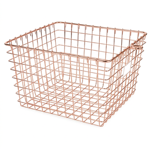 Panier décoratif en fil métallique pour organiser les fruits, les légumes et les essentiels de cuisine - Product Image 1