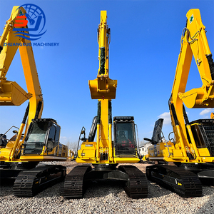 Excavatrice sur chenilles Komatsu PC200 d'occasion de haute qualité, 90% neuve, importée, prix bas, poids opérationnel de 20 tonnes, certifiée CE - Product Image 2