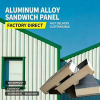 Panneau composite en aluminium isolé avec âme en PU écologique, ignifuge, insonorisant et anti-UV pour murs extérieurs de bâtiments