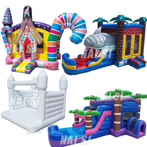 Chine Maison de <span class=keywords><strong>rebond</strong></span> gonflable avec toboggans Château sautant Château plein d'entrain Moonwalks Moon Bounces - Product Image 5
