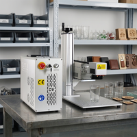 Machine de marquage laser UV 5W refroidie par air, machine de gravure laser UV 5W, machine de gravure laser 3D pour cristaux