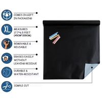 Tableau noir mural adhésif en PVC grand format de qualité supérieure pour dessin et messages