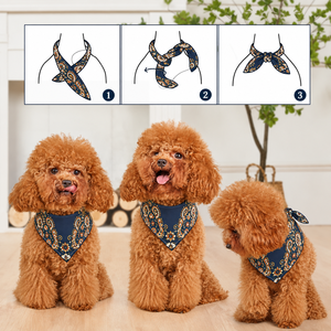 Bandana pour chien personnalisé, imprimé double face, en polyester, avec logo, pour chiens et chats de petite et grande taille, vente en gros, 100 pièces - Product Image 3