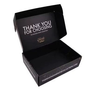 صندوق بريد فاخر من الورق المعاد تدويره بشعار مخصص، علب تغليف وشحن للملابس والملابس الداخلية والتيشيرتات، صندوق هدايا غامض - Product Image 1