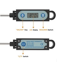 Thermomètre numérique à lecture instantanée pour viande, sonde étanche haute sensibilité, jauge de température pour cuisine, barbecue, fumoir