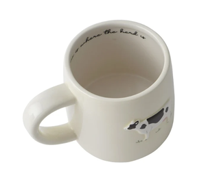 Tazza in Gres con Design di Mucca da Latte della Fattoria Bramble |   Confezione Regalo |   Tazza Artigianale per Caffè e Tè |   Design rustico in stile fattoria |   Regalo ideale - Product Image 4