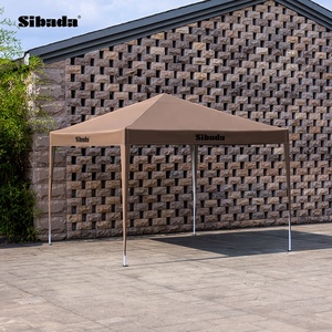 Tonnelle Pop-up Imperméable 3x3 en Tissu Oxford 210D et PVC, Simple Couche, Toutes Saisons, pour Jardin, Fêtes et Extérieur - Product Image 4