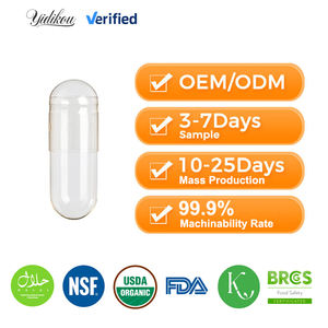 Cápsulas Orgânicas Vegetarianas Veganas Transparentes Vazias Separadas Tamanho 0 Fornecedores - Product Image 3