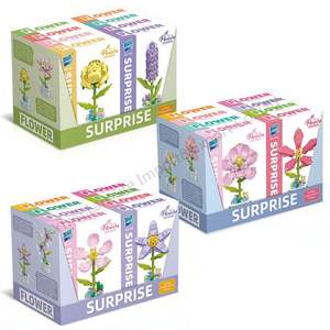 LS hot compatible <span class=keywords><strong>le</strong></span> go Blocs de construction pour enfants Fleurs en pot DIY arrangement de fleurs à petits grains Fleurs séchées Décoration intérieure - Product Image 6