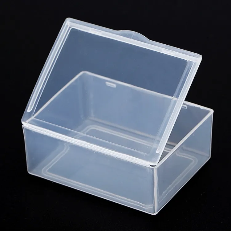 Manufacturers Supply Rectangular Plastic Tool Box Small Transparent Accessories PP Storage Box With Lid Mini Box