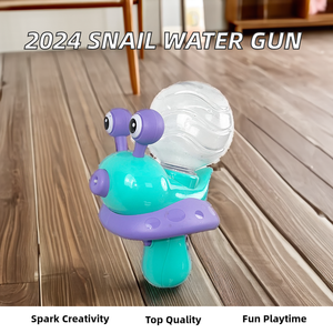 Trendy zomer speelgoed voor kinderen: nieuw druk-type schattig slakken plastic waterpistool voor strandpret - Product Image 3