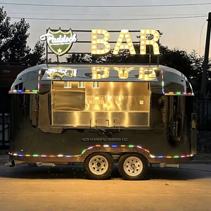 Nouveaux accessoires pour food truck : conteneur, kiosque, cuisine mobile en fibre de verre et aluminium, pour snacks, hot-dogs, frites, isolé, résistant à la rouille - Product Image 1