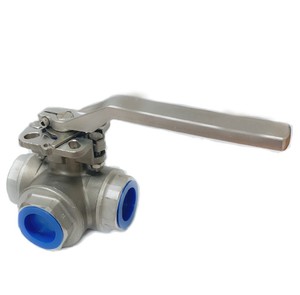 บอลวาล์วแบบแมนนวล 3 ทาง SS304 พร้อมดีไซน์พอร์ต BSP NPT T สำหรับสื่อของเหลวอุณหภูมิสูง รองรับ OEM ปรับแต่งได้ - Product Image 1