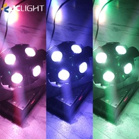 12-teiliges LED Moving Head Lichtset RGBW DMX512 Tonaktiviert IP33-Zertifiziert 3 Jahre Garantie für Bühne Disco DJ Einsatz