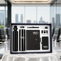 Coffret Cadeau d'Entreprise 8-en-1 : Bouteille Isotherme, Carnet, Clé USB, Batterie Externe, Haut-parleur, Parapluie, Boîte Cadeau, Logo Personnalisé