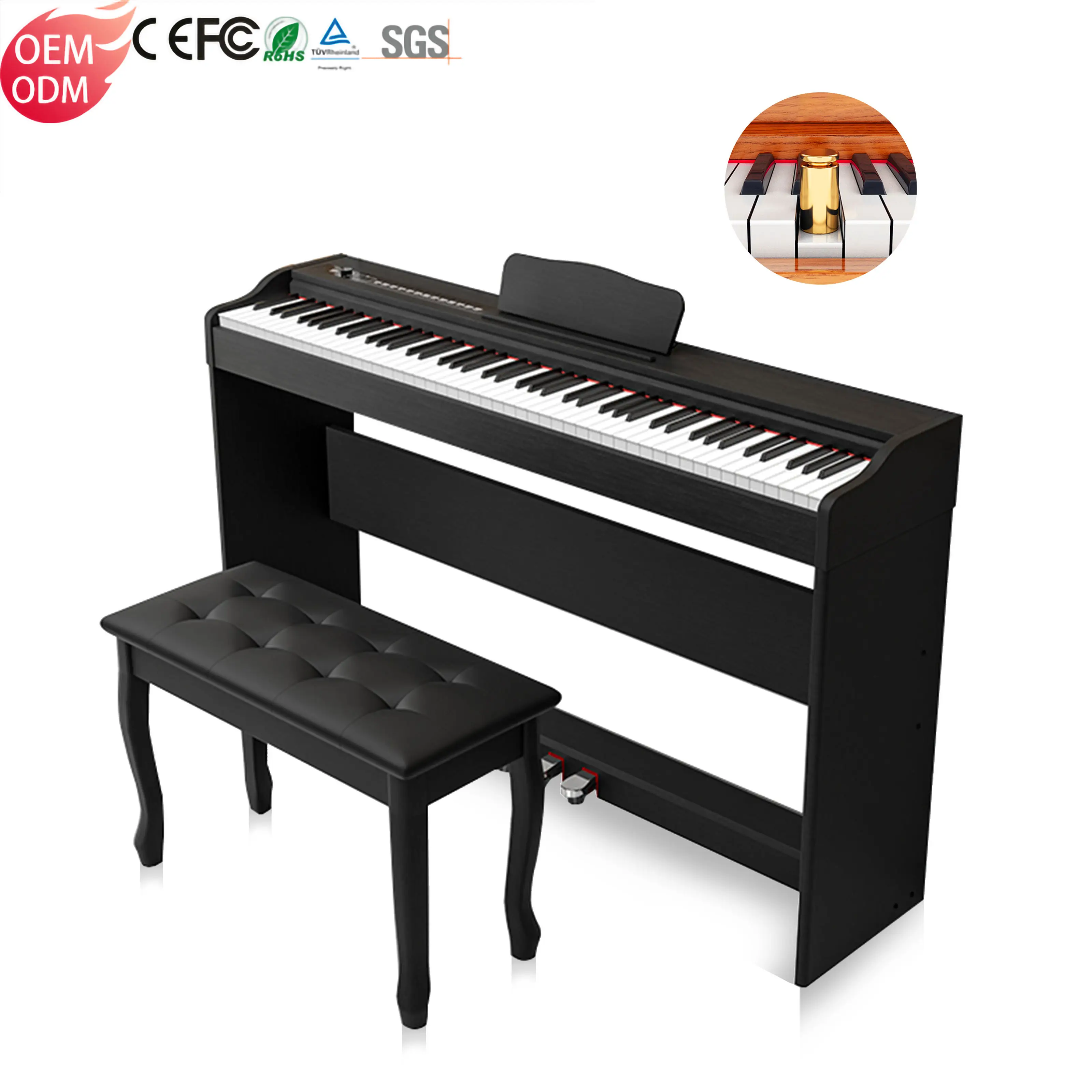 Musical Instruments Piano Keys Electronic Piano Keyboard Instrument Digital Piano 88 Weighted Key