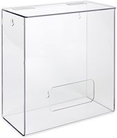 Distributeur acrylique OEM - Organisateur mural pour EPI, contient des filets à cheveux, des couvre-barbes, des couvre-chaussures - Couvercle à charnière