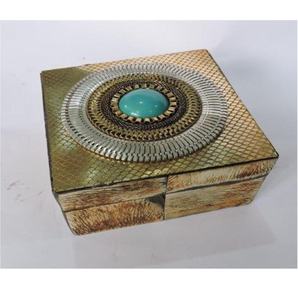 Caja de almacenamiento Retro de cobre para exhibición de Joyas, bandejas de servicio de vidrio para bodas, personalizadas, Europa, Estados Unidos - Product Image 5