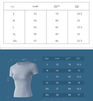 T-shirt de sport à manches courtes et respirant pour femmes, vêtements d'entraînement athlétiques pour le yoga, la gymnastique et la course à pied.