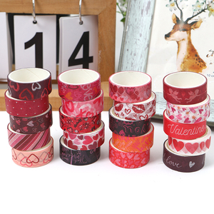 Venta al por mayor Día de San Valentín Kawaii <span class=keywords><strong>Washi</strong></span> <span class=keywords><strong>Tape</strong></span> hecho a mano Diy pegatinas decorativas para álbum de recortes amor lindo <span class=keywords><strong>Washi</strong></span> <span class=keywords><strong>Tape</strong></span> - Product Image 5