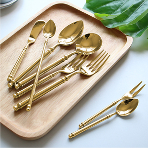 Bộ dao dĩa muỗng bằng thép không gỉ cao cấp, chất lượng cao, nhà cung cấp vàng, dùng cho tiệc cưới, bộ đồ ăn bằng bạc, bộ dao dĩa - Product Image 3