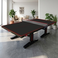 Table de tennis de table professionnelle moderne pliable avec roues auto-ouvrantes, table de ping-pong mobile de qualité tournoi