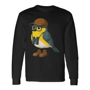 Bird Nerd Bird <b>Watching</b> Long Sleeve T-Shirt Fathers Day Gift - Product Image 1