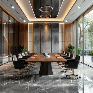 Meubles de bureau de style moderne, table de conférence longue, table de réunion de direction, meubles de salle de conférence, table de réunion - Product Image 3