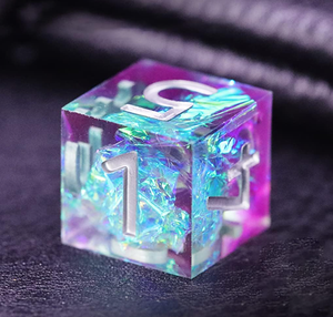 ลูกเต๋าอะคริลิคแกะสลักพร้อม D6 D10สไตล์ D20ปรับแต่งได้หลากสี - Product Image 4