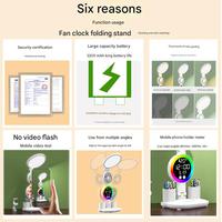 Lampe de table LED rechargeable avec écran numérique, support de téléphone, batterie 3200mAh, charge USB Type C, réglable multi-angles