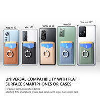 Étui de téléphone portable en cuir artificiel gravable au laser avec porte-cartes, support et fente pour cartes de visite
