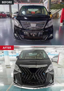 ชุดแต่งรถยนต์สำหรับ Toyota Alphard Vellfire ปี 2008-2014 กระจังหน้าแบบไม่มีไฟหน้า สีดำ ชุดแต่ง Alphard - Product Image 3