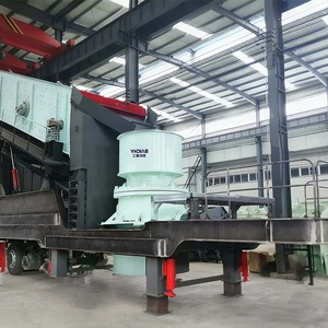 Baichy 50-300 TPH Reifenmontierte Steinbrechanlage für Bergbau und Steinbruch, Granit-Basalt-Gestein Mobile CH Kegelbrecher-Anlage - Product Image 1