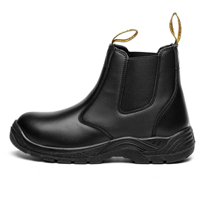 Bottes <span class=keywords><strong>de</strong></span> <span class=keywords><strong>sécurité</strong></span> S3 AIMBOO Chelsea sans lacets, industrielles, imperméables, en cuir véritable lisse, pour hommes, <span class=keywords><strong>chaussures</strong></span> <span class=keywords><strong>de</strong></span> travail - Product Image 5