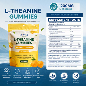 Cápsulas de L-Teanina 200mg Certificadas por GMP, Calma Natural, Concentración, Sin OMG, Suplemento Vegano, Venta al Por Mayor, Fabricante B2B - Product Image 2