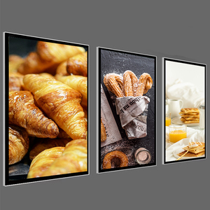 Thanh bia dấu hiệu thức ăn nhanh quán cà phê Bảng Menu hiển thị chiếu sáng LED menu Backlit quảng cáo đặt hàng thực phẩm quảng cáo hộp Đèn - Product Image 4