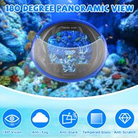 Équipement de plongée pour adultes, masque en verre trempé anti-buée, jupe ovale en silicone, plongée libre, ajustement confortable, logo clair